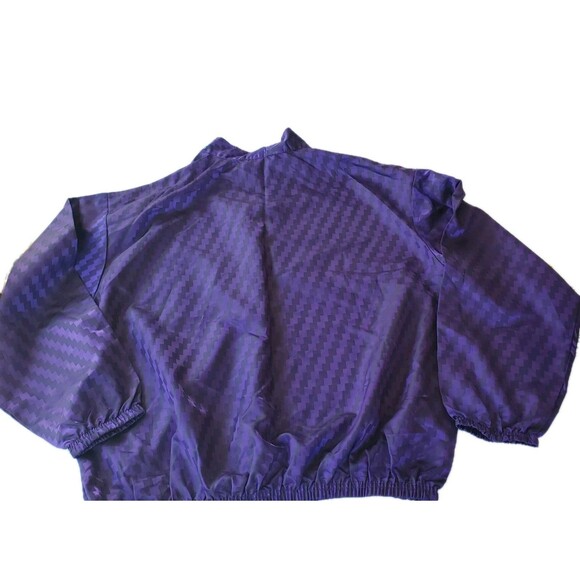 Vintage Surf Style Iridescent Mens 1/4 Zip Pullover Windbreaker Jacket One Size - Picture 8 of 8